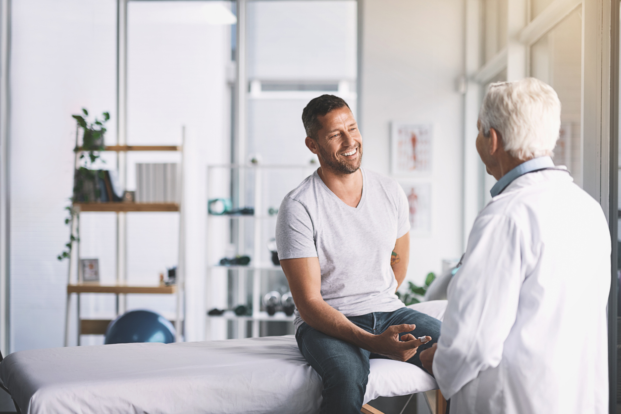 Doctor giving a patient examination